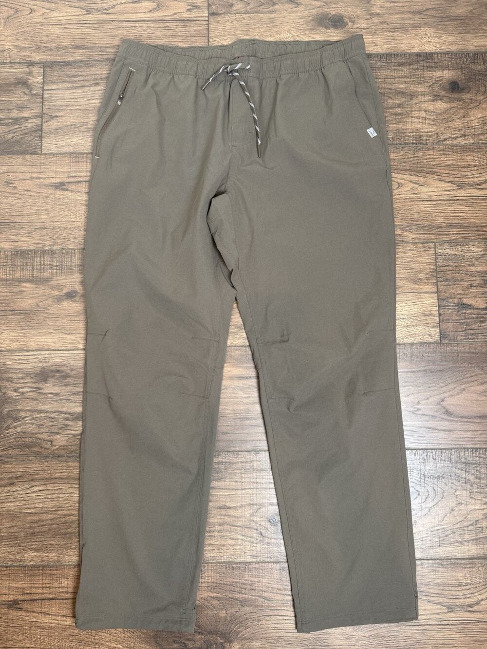 LL Bean Recycled Polyester Sorona Performance Pants 509937 Green XL 32” Inseam